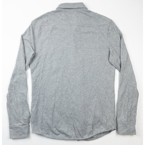 Faherty Thompson Pique Button Down Shirt Men's Small Gray Long Sleeve MXF2207 - Picture 4 of 13